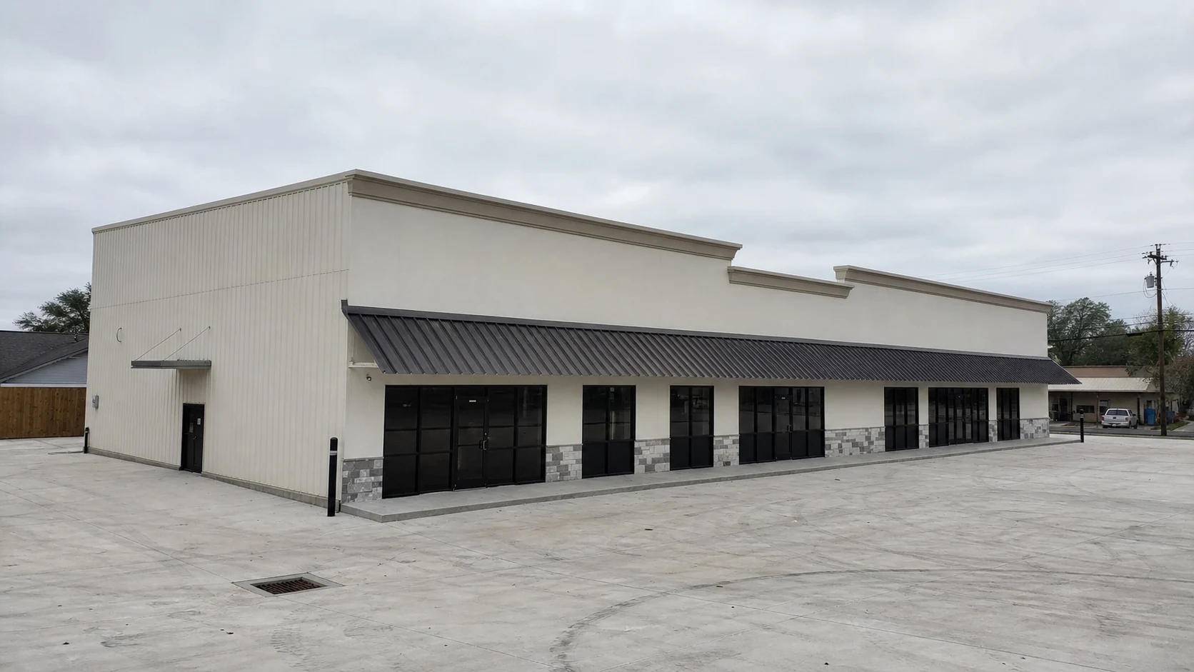 Prefab warehouse exterior