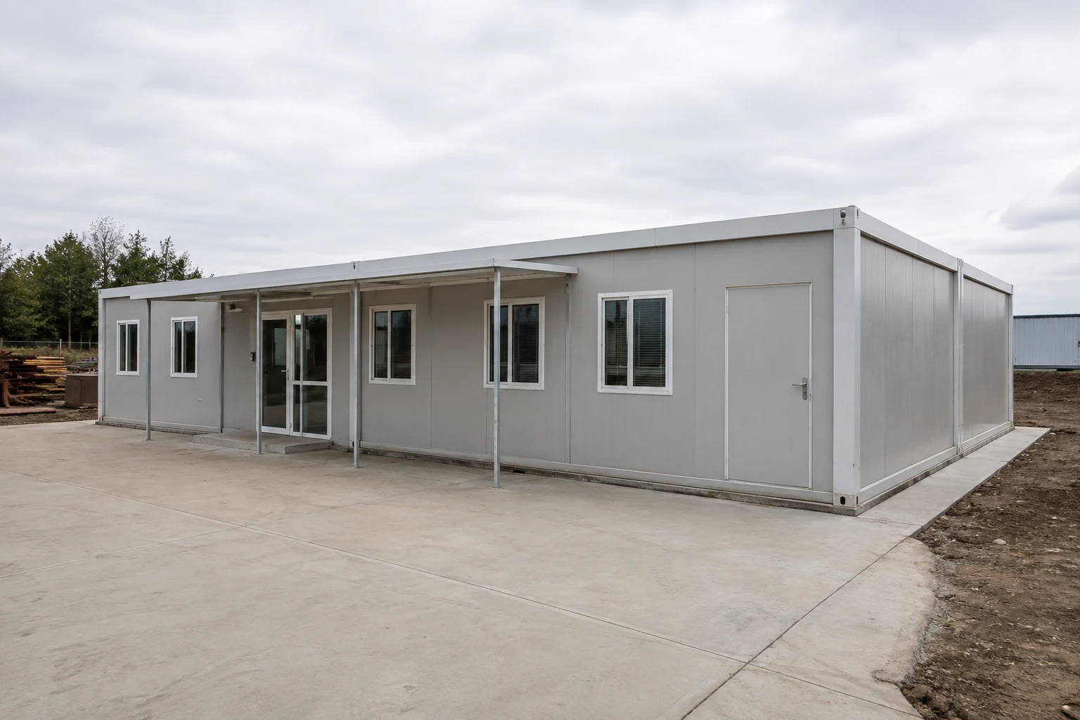 Illustrative connected office module configuration