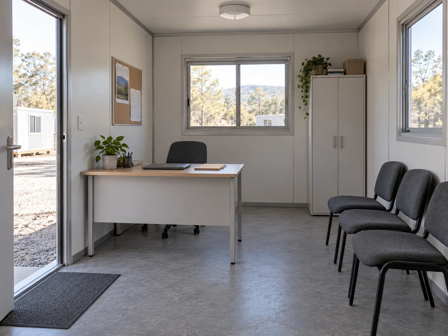 Concept illustration: Reception and community coordination room