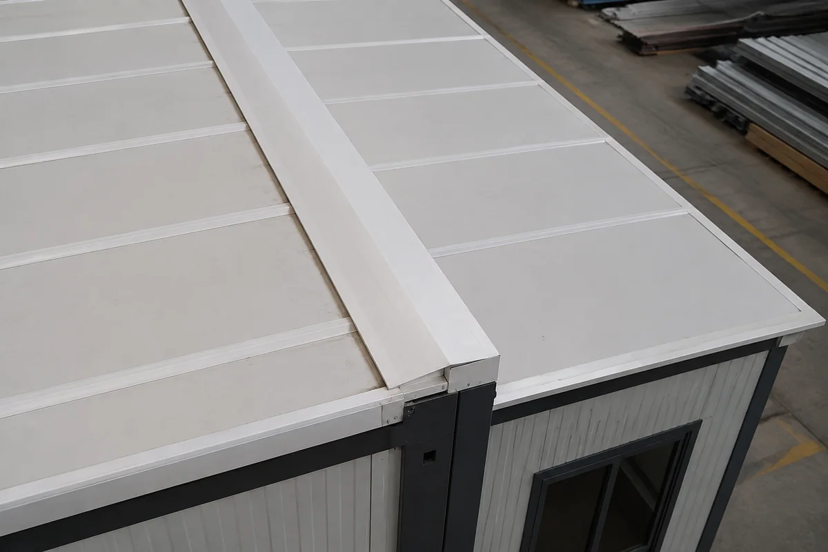 Illustrative central-to-side roof connection review topic