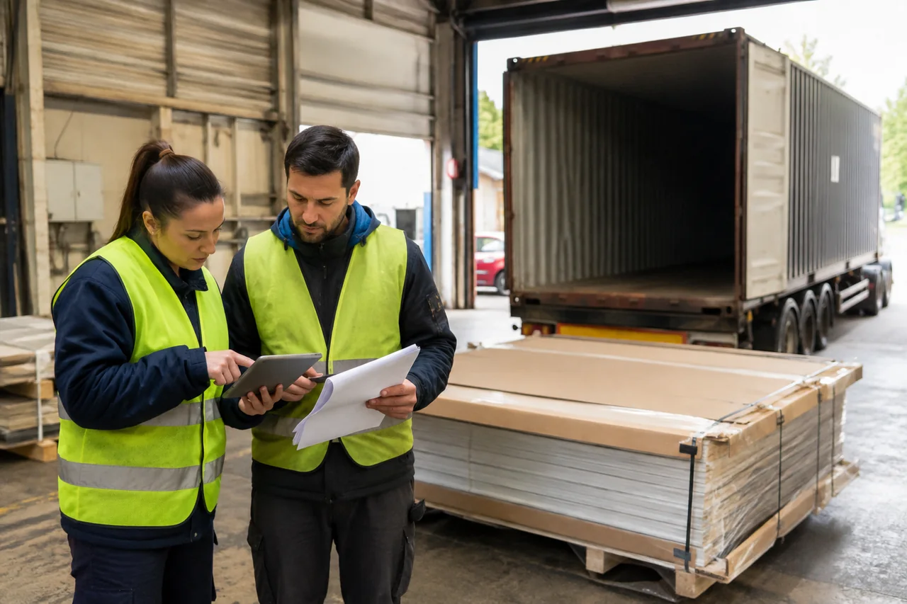 Illustrative coordination of packing and transport preparation