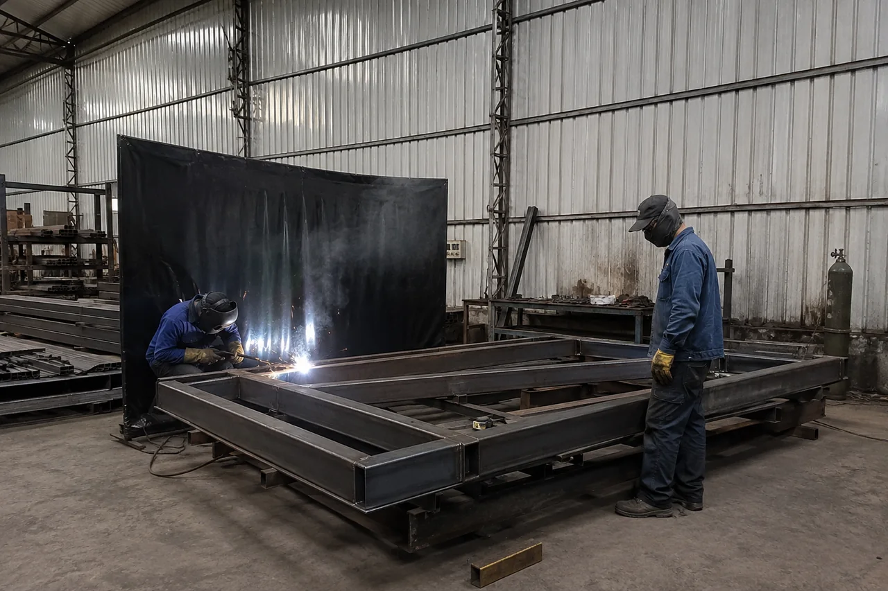 fabrication production team — illustrative process scene
