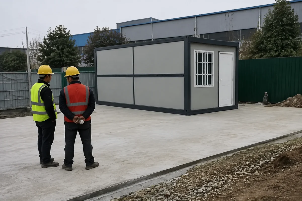 Illustrative review of site preparation and delivery access.