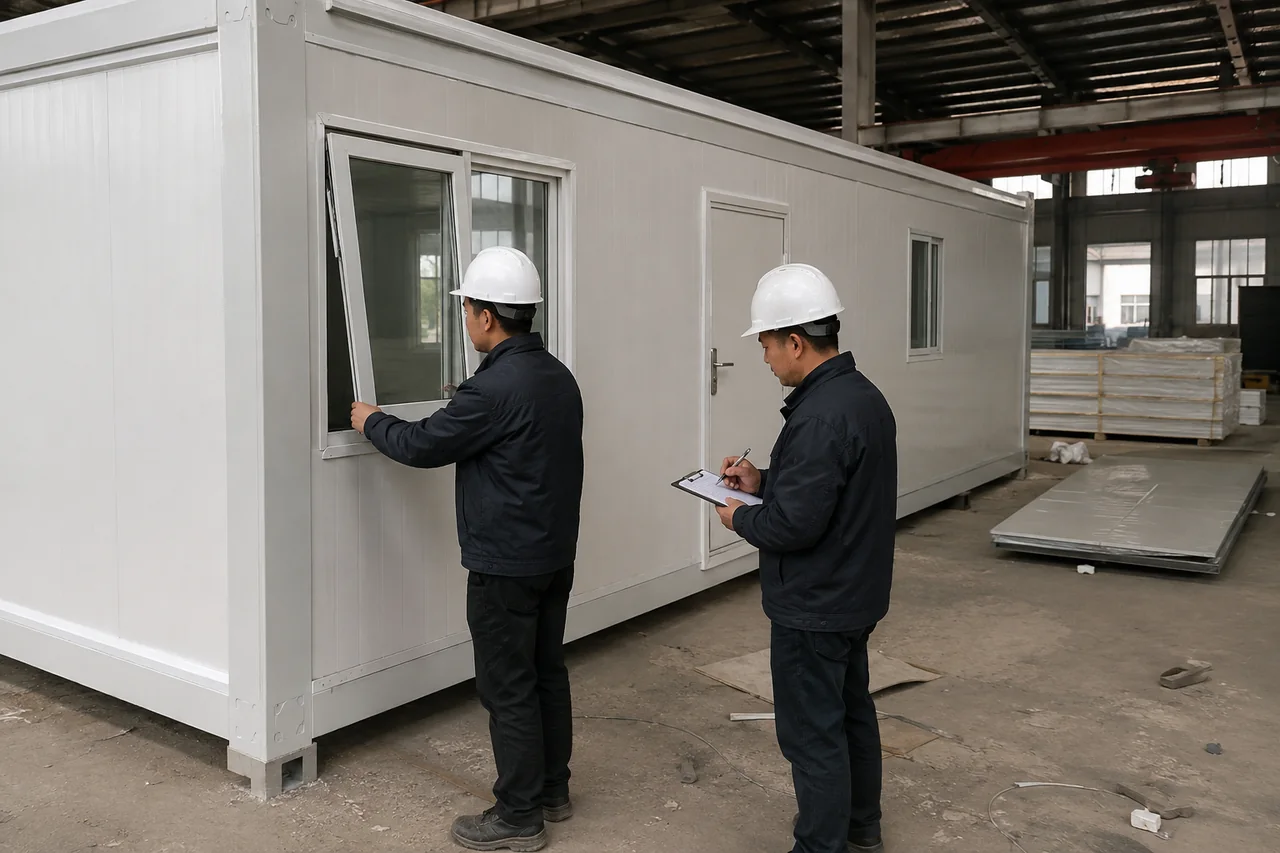 Project inspection handover — illustrative process scene