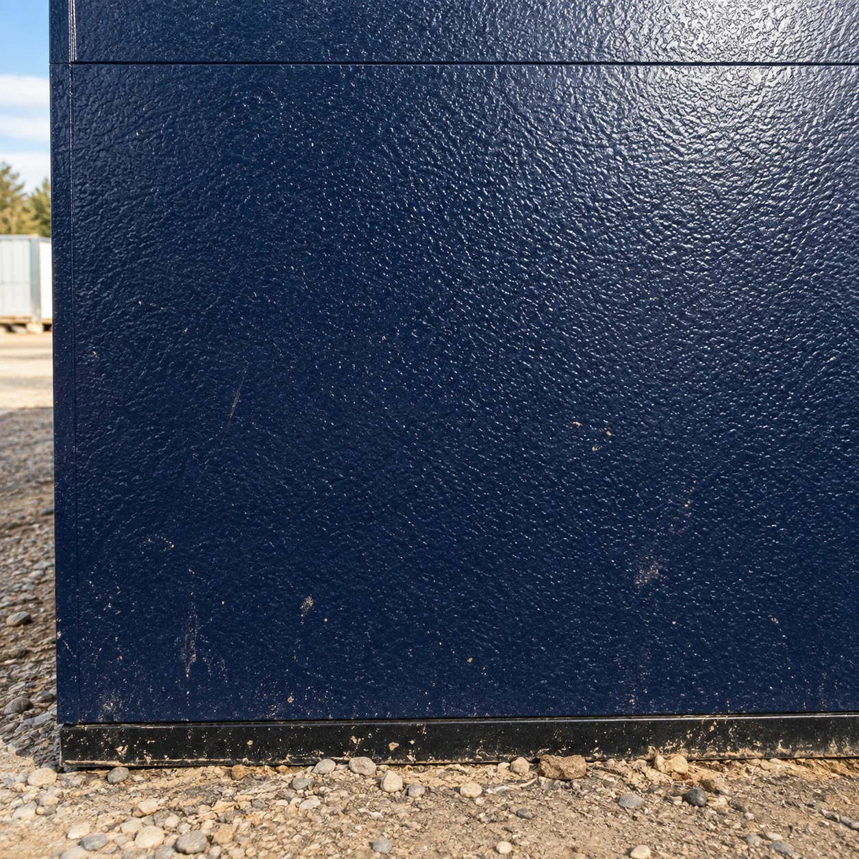 Reference dark blue textured exterior panel