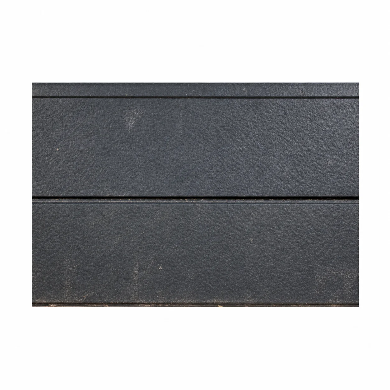 Reference dark grey grooved textured panel sample
