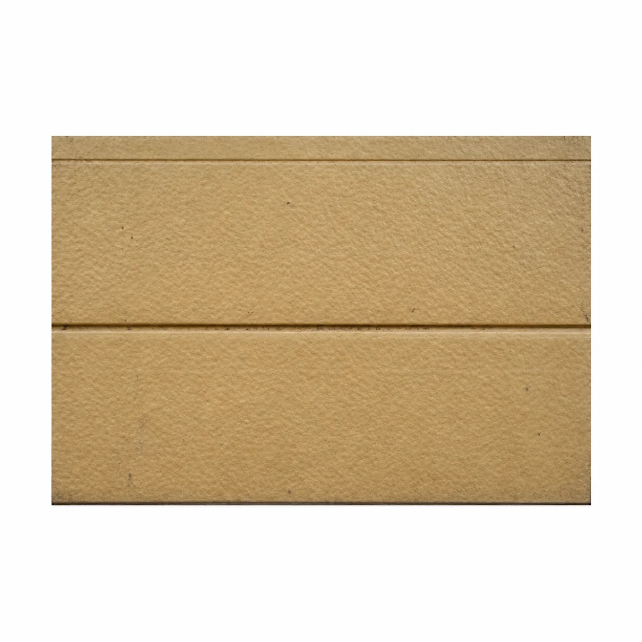 Reference yellow grooved textured panel sample
