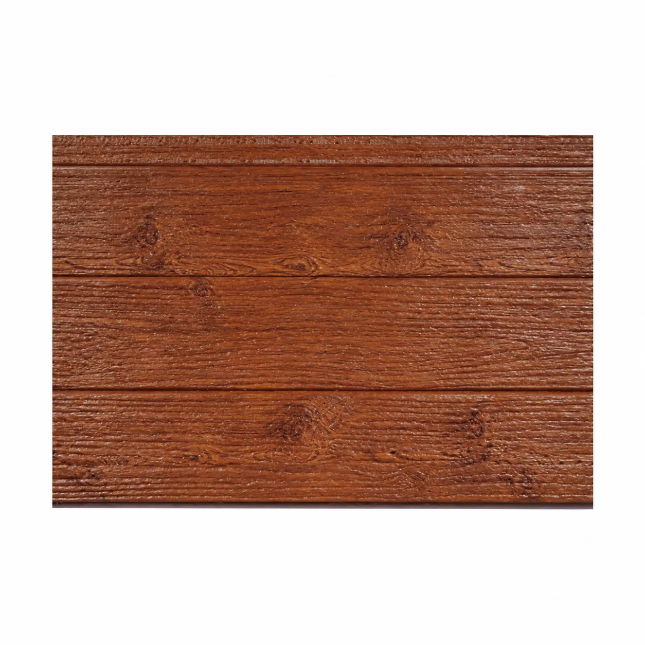 Reference reddish-brown wood-pattern panel sample