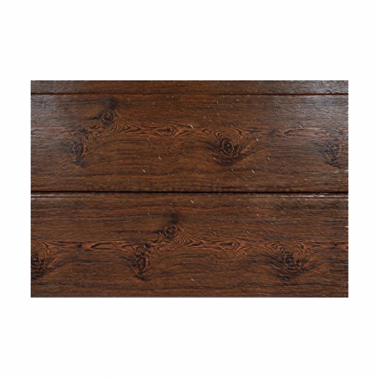 Reference dark wood-pattern panel sample with horizontal grooves