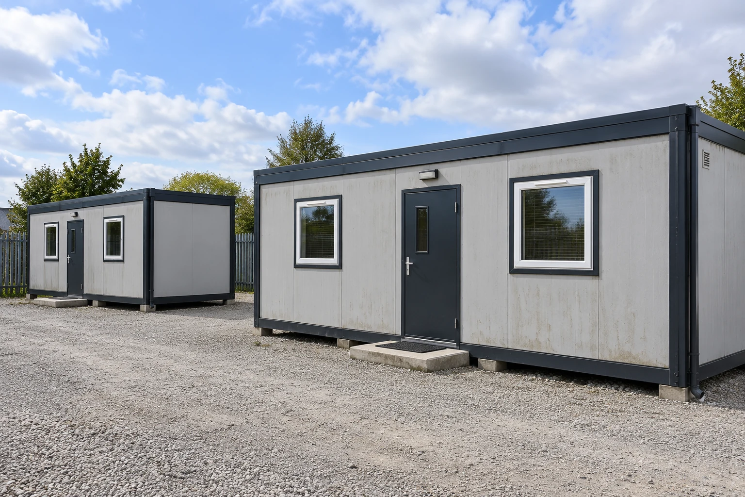 A separate annex preserves a distinct approach to the existing office.