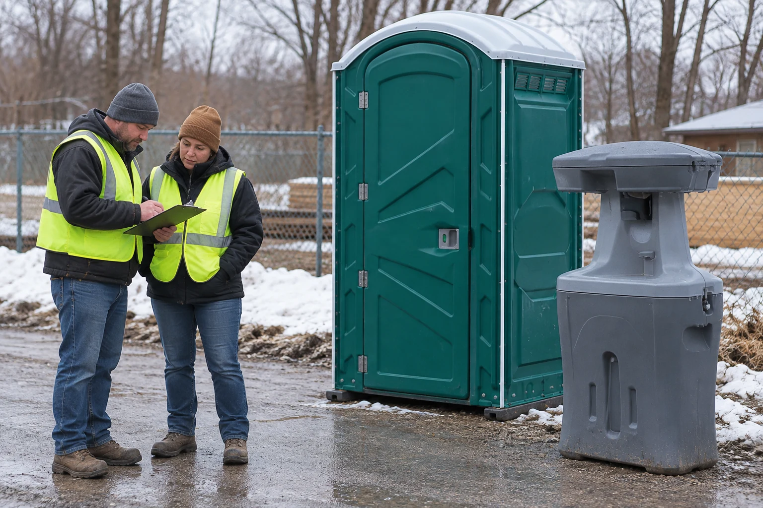The responsible team reviews the actual facility before returning it to use.